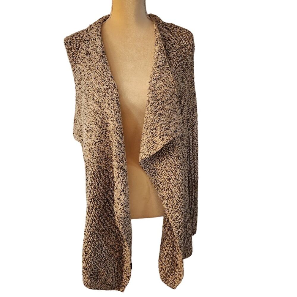 Jones New York Women's Knit Ribbed Metallic Thread Sweater Vest Size Large